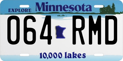 MN license plate 064RMD