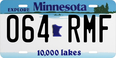 MN license plate 064RMF
