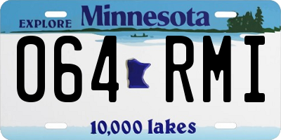 MN license plate 064RMI