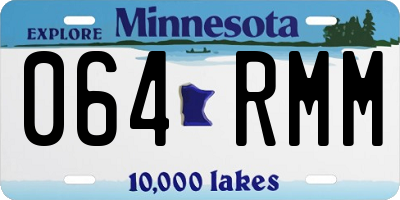 MN license plate 064RMM