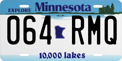 MN license plate 064RMQ