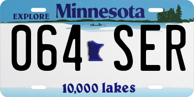 MN license plate 064SER