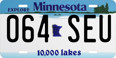 MN license plate 064SEU