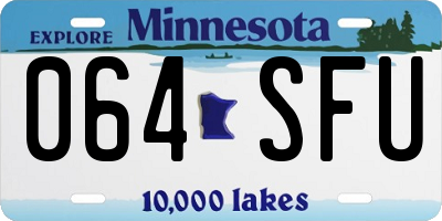 MN license plate 064SFU