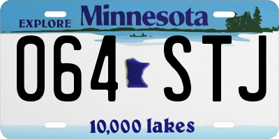 MN license plate 064STJ