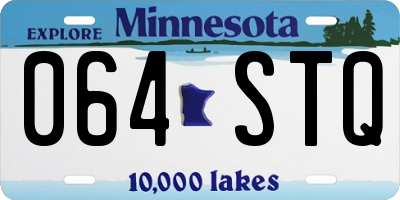 MN license plate 064STQ