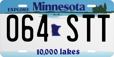 MN license plate 064STT