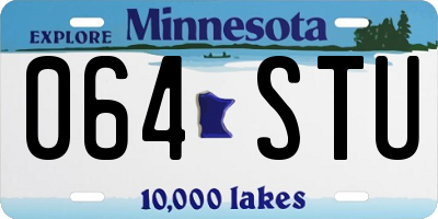 MN license plate 064STU