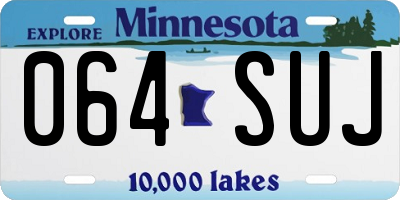 MN license plate 064SUJ