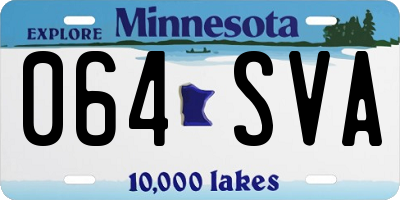 MN license plate 064SVA