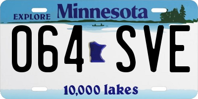 MN license plate 064SVE