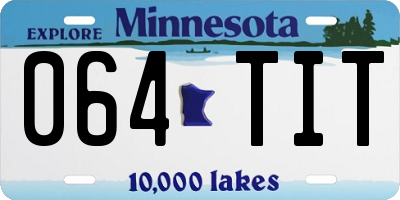 MN license plate 064TIT