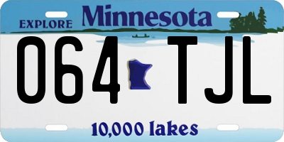 MN license plate 064TJL