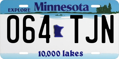 MN license plate 064TJN