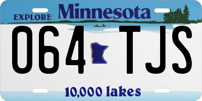 MN license plate 064TJS