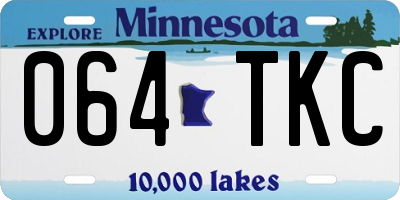 MN license plate 064TKC