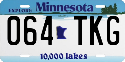 MN license plate 064TKG