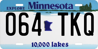 MN license plate 064TKQ