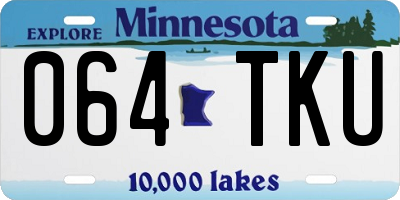 MN license plate 064TKU