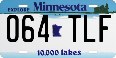 MN license plate 064TLF