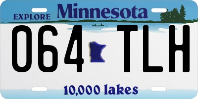 MN license plate 064TLH