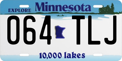 MN license plate 064TLJ