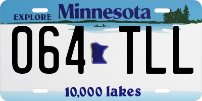 MN license plate 064TLL