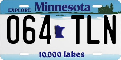 MN license plate 064TLN