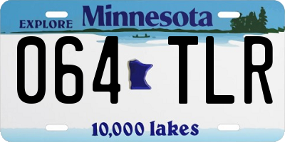 MN license plate 064TLR