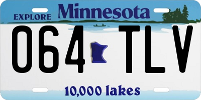 MN license plate 064TLV