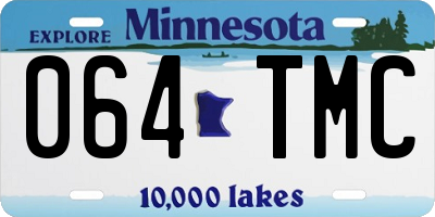 MN license plate 064TMC
