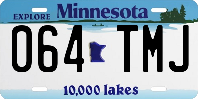 MN license plate 064TMJ
