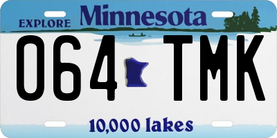 MN license plate 064TMK