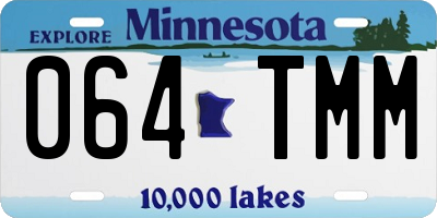 MN license plate 064TMM