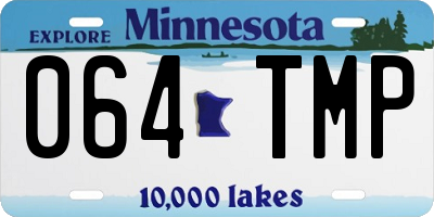 MN license plate 064TMP
