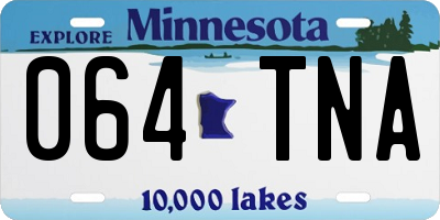 MN license plate 064TNA