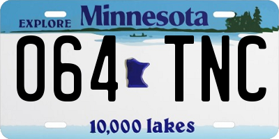 MN license plate 064TNC