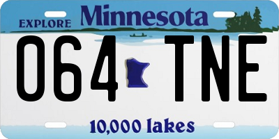 MN license plate 064TNE