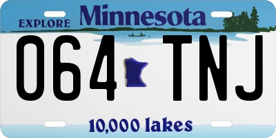 MN license plate 064TNJ