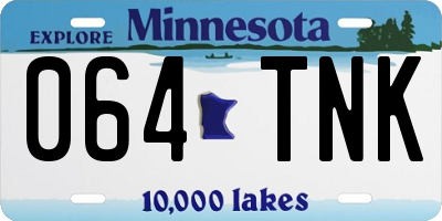 MN license plate 064TNK