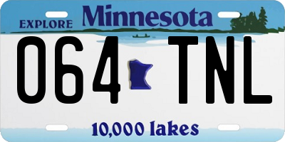 MN license plate 064TNL