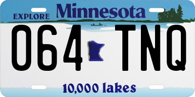 MN license plate 064TNQ