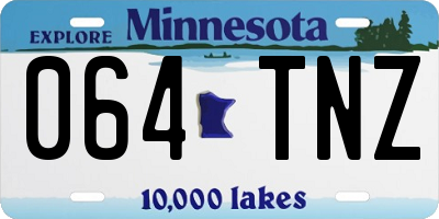 MN license plate 064TNZ