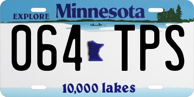 MN license plate 064TPS