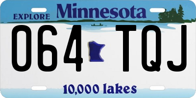 MN license plate 064TQJ