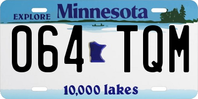 MN license plate 064TQM
