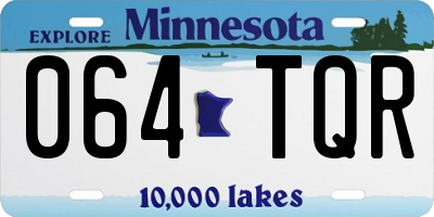 MN license plate 064TQR