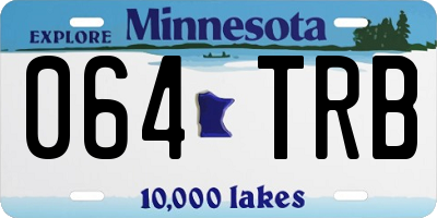 MN license plate 064TRB