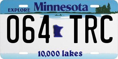 MN license plate 064TRC