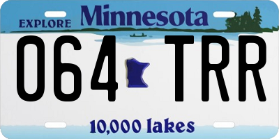 MN license plate 064TRR